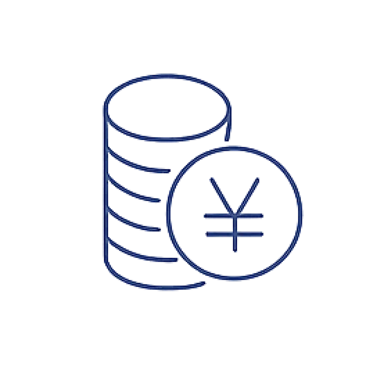 硬貨と円マークのアイコン